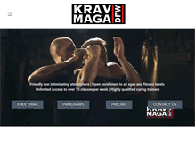 Tablet Screenshot of kravmagadfw.com